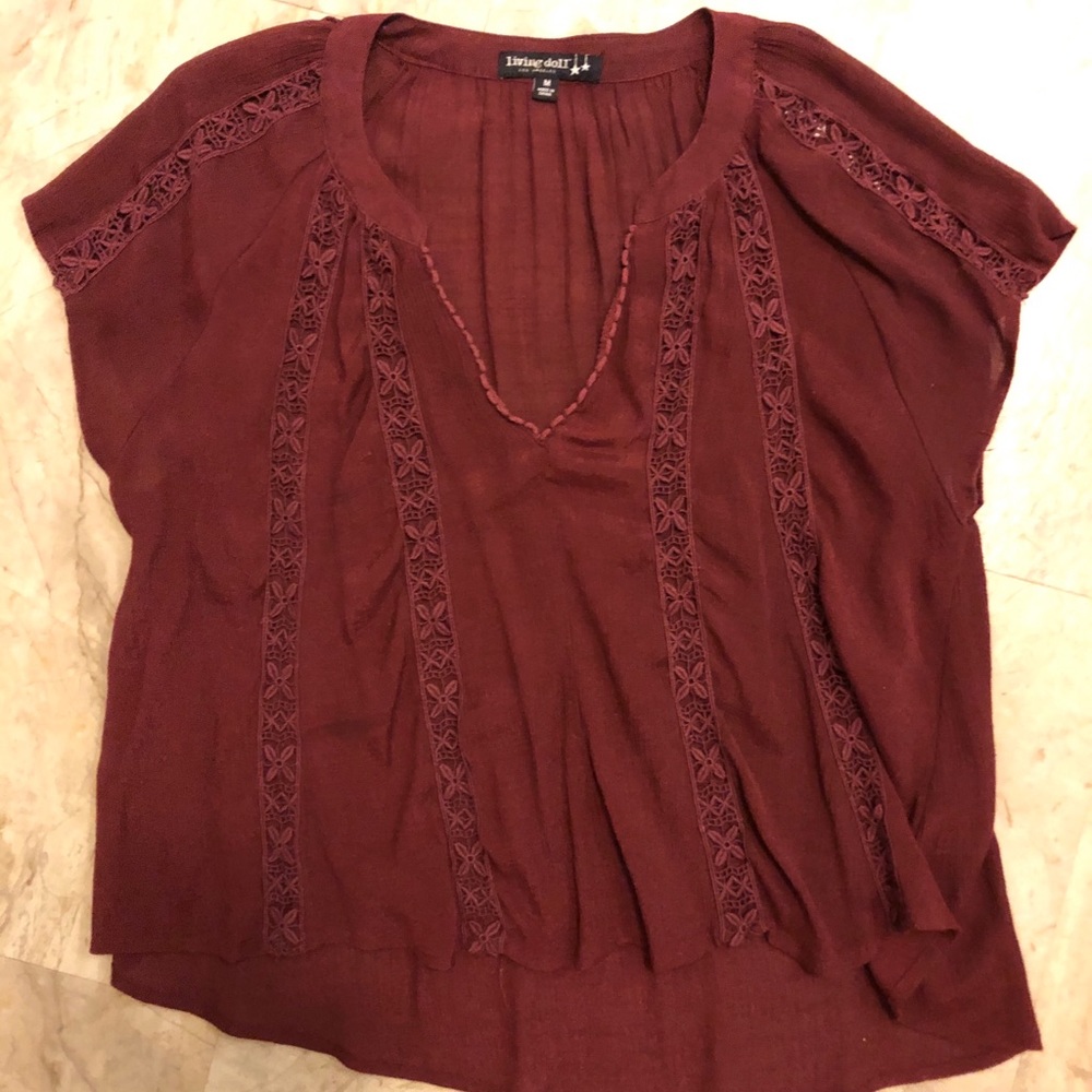 Maroon blouse